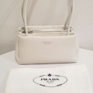 Prada White Mini Bag, $3,300 Brand New With Receipt